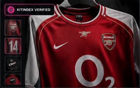 Detaljer fra en fotballdrakt som illustrerer KitIndex-dokumentasjon
